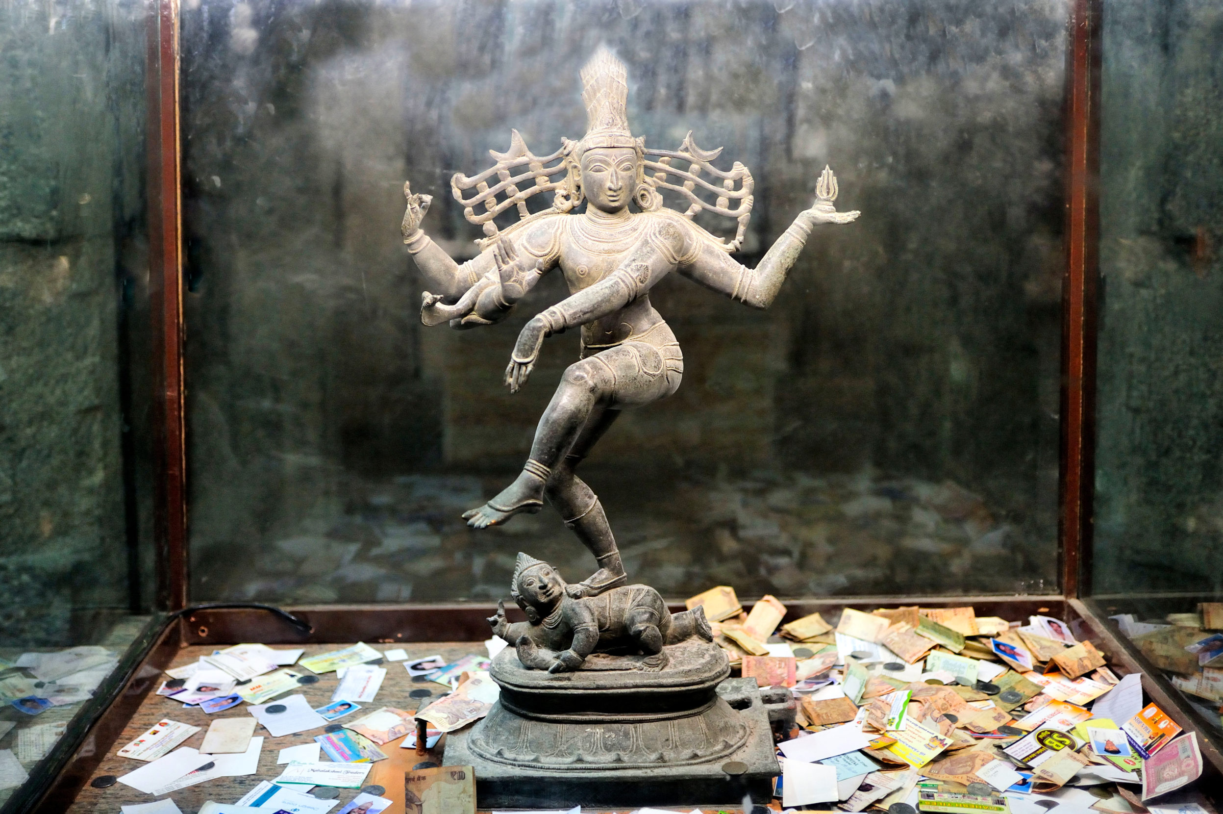 A Chola bronze depicting Nataraja greets the faithful at a Hindu temple in Madurai, the cultural capital of India’s Tamil Nadu. Photo: Dinodia Photos/Alamy.